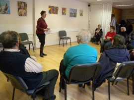 Otvorenje izložbe slika, Ljiljana Smontara